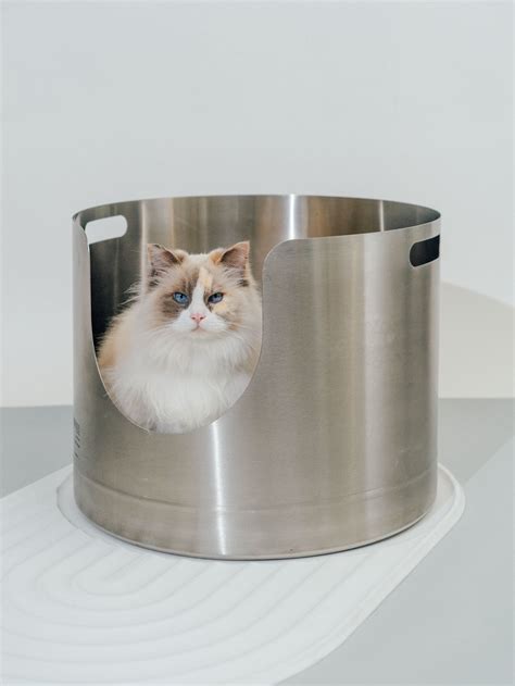 stainless steel high wall litter box|stainless steel litter box pros.